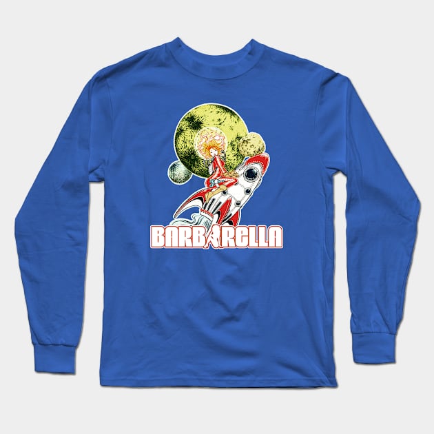 Barbarella (Alt Print) Long Sleeve T-Shirt by Nerdology